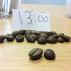 Beans roasted at 13 minutes | Hand Roasted Coffee | Two Spots Coffee