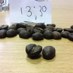 Beans roasted at 13.30 minutes | Hand Roasted Coffee | Two Spots Coffee