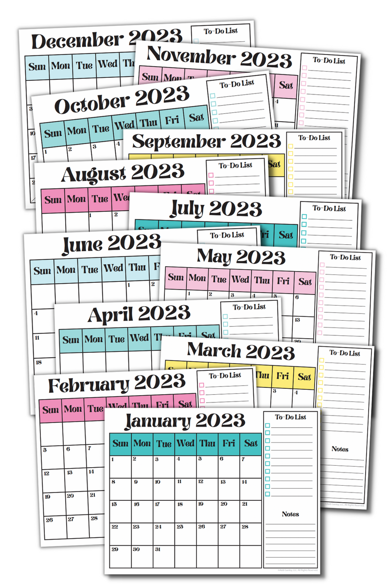 2023 Calendar Set – Addi Ganley