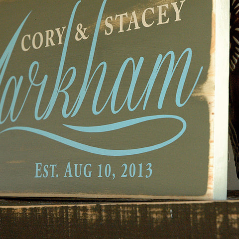 rustic established  Signs Wood â€“ Established  Name Signs signs  Rustic Rustic Handmade & Family