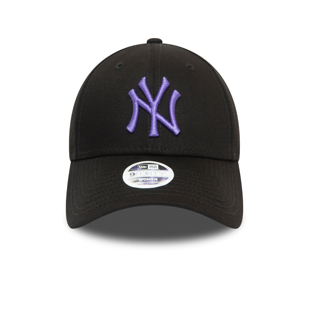 lila New York Yankees schwarz New Era 9Forty Damen Cap 
