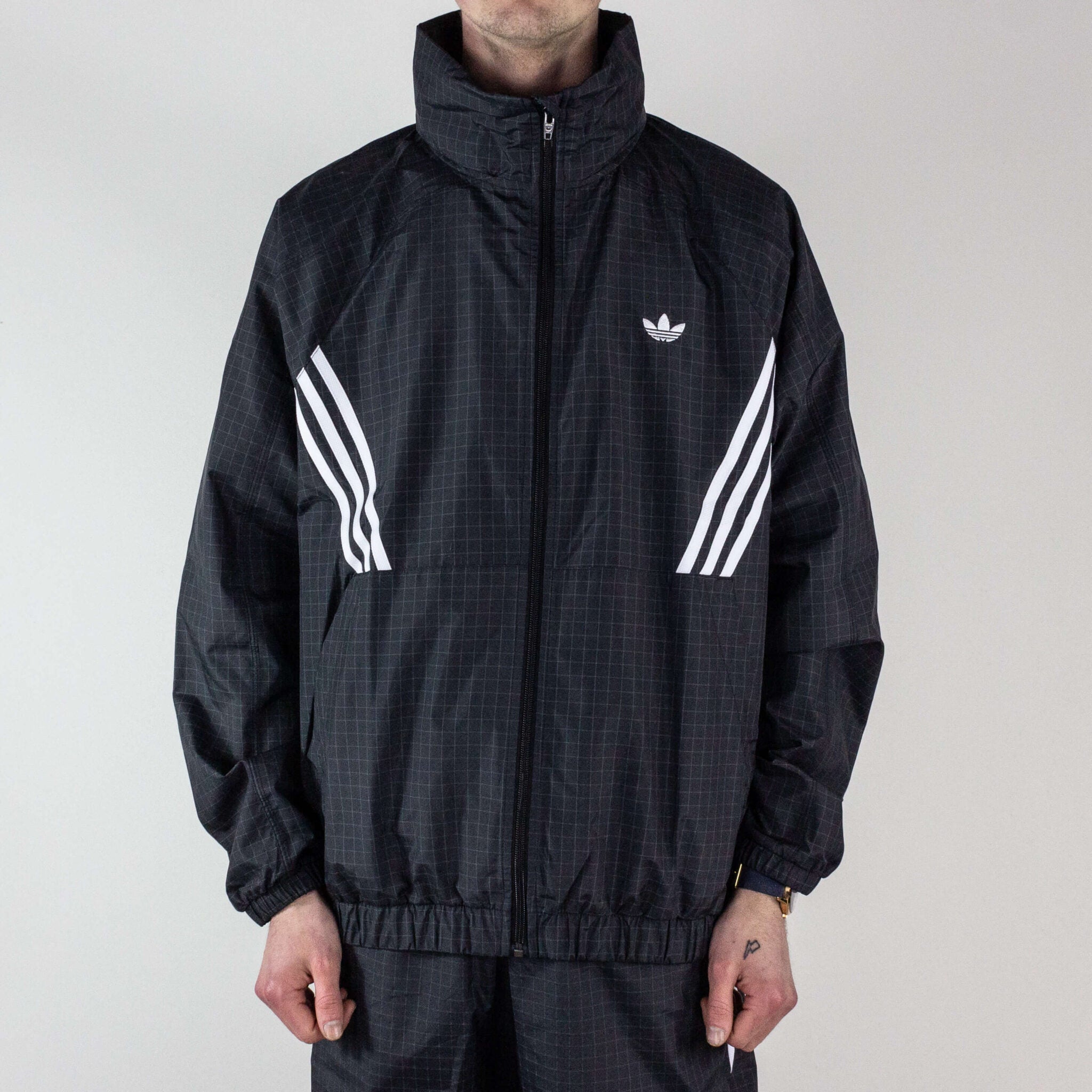 Adidas Primeblue Workshop Windbreaker Jacket - Black / Grey Whit – Casuals