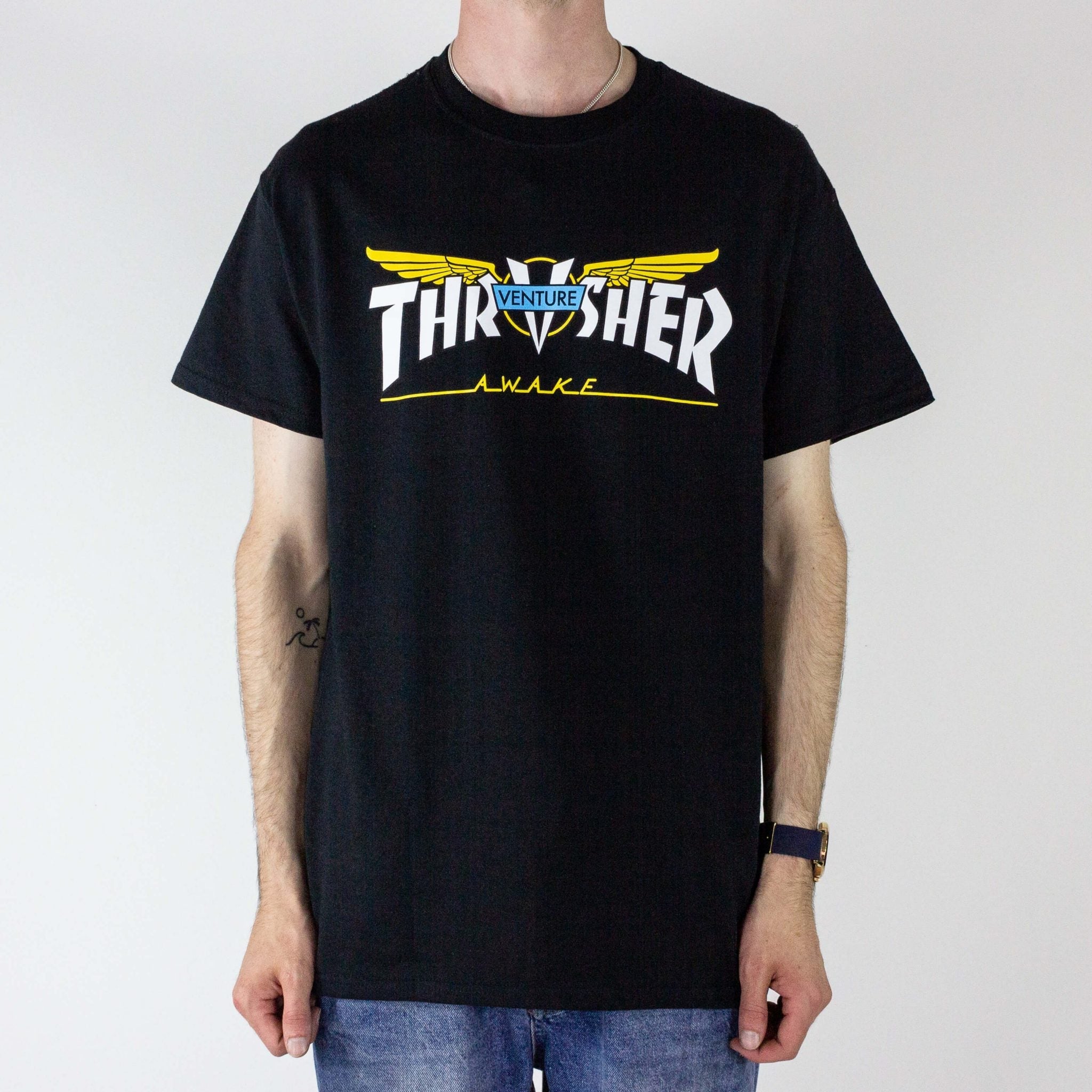 Thrasher Venture Collab T-Shirt- Black –