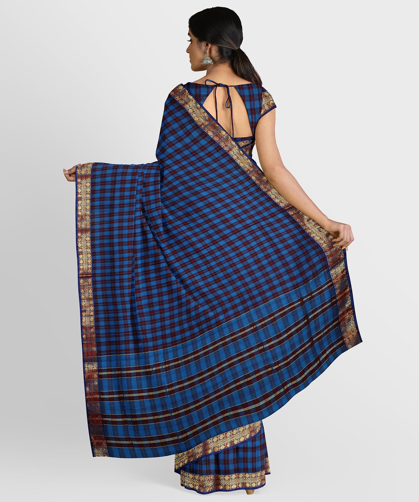 Pure Cotton Dollar Checks Saree