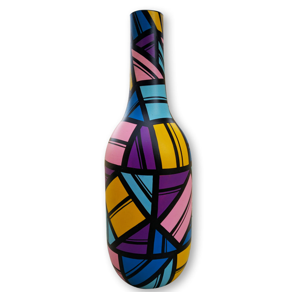 Hand Painted Wooden Bottle - 3D Multicolour freeshipping - Shreni ...