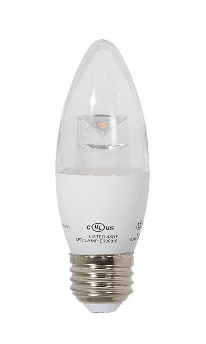 In tegenspraak Autonoom hoofdstuk Clear 60W Equivalent E26 LED Dimmable B13 Bulb (47325) - Antique Lamp  Supply - Quality Lamp Parts Since 1952