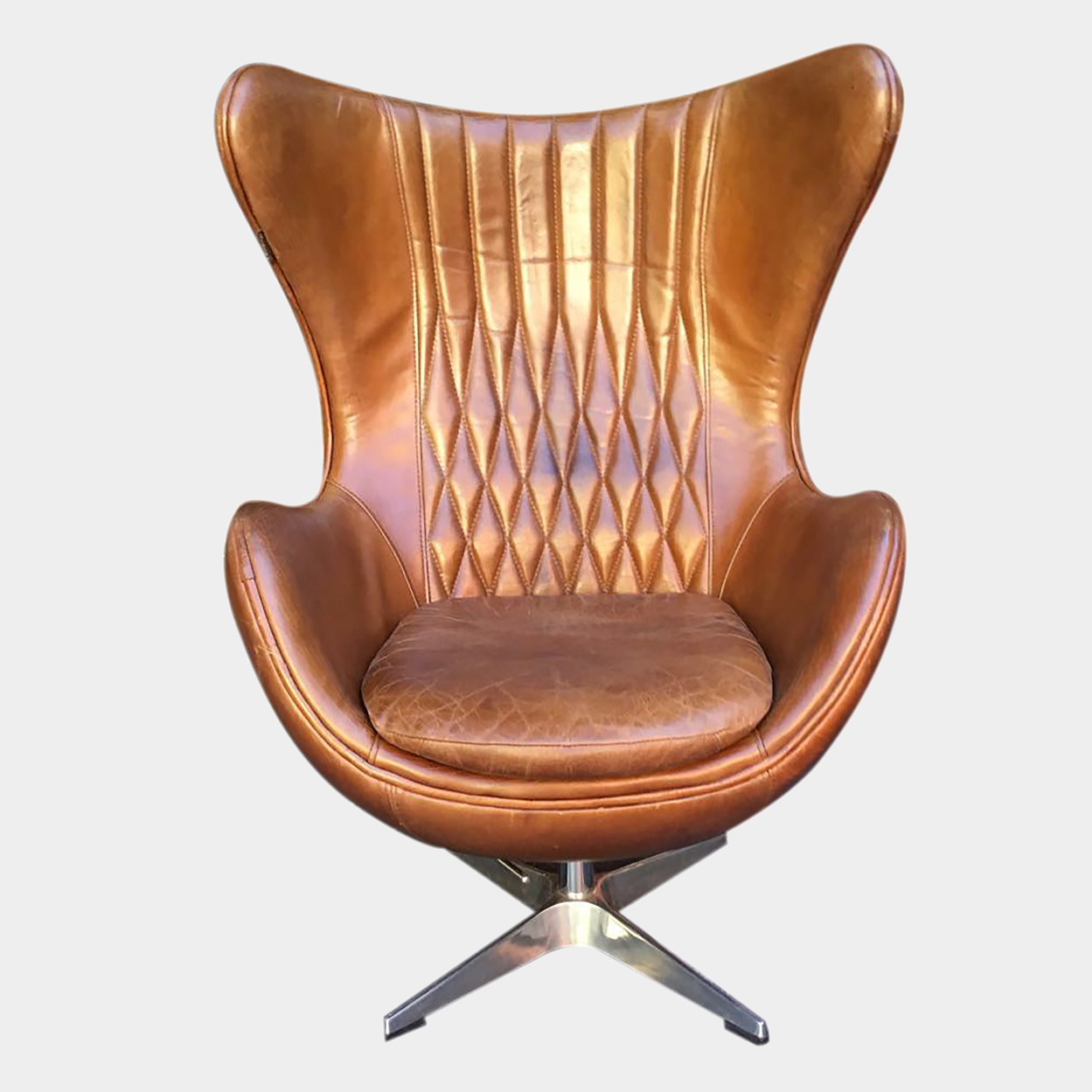 brown egg chair