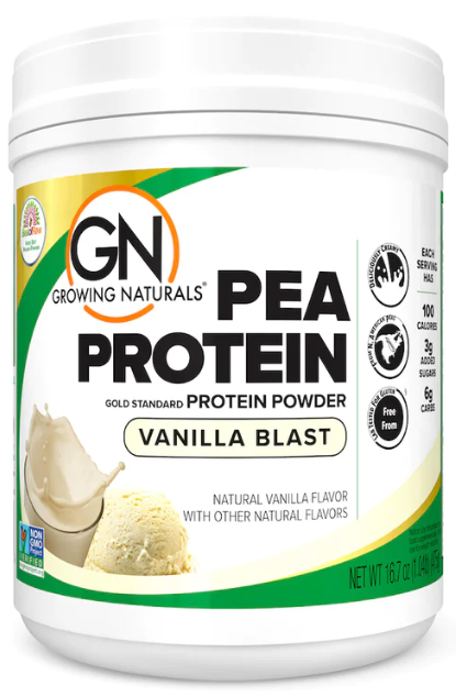 Growing Naturals Pea Protein Powder Vanilla Blast 475g Nutrition Stop 3726