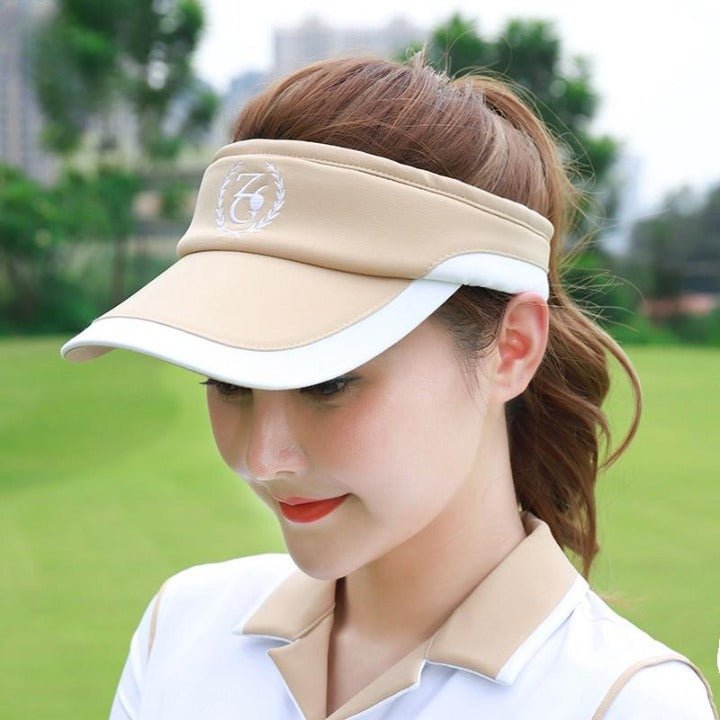 サンバイザー ホワイト UV対策 紫外線対策 熱中症対策 ゴルフ キャップ 帽子 - 4