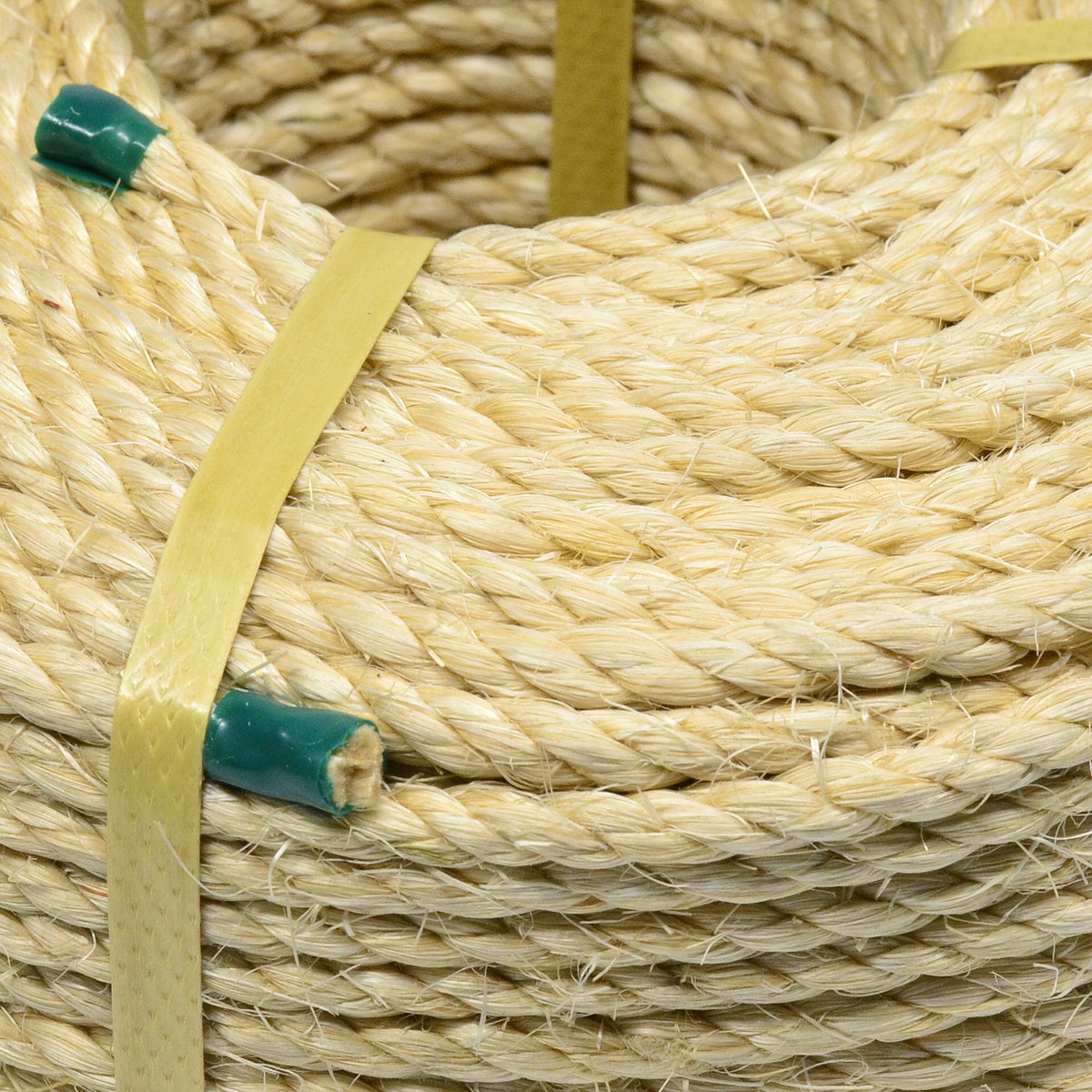 染サイザル麻ロープ　直径５０ｍｍ　長さ２０メートル巻き - 3