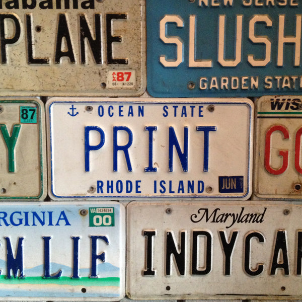 print license plate
