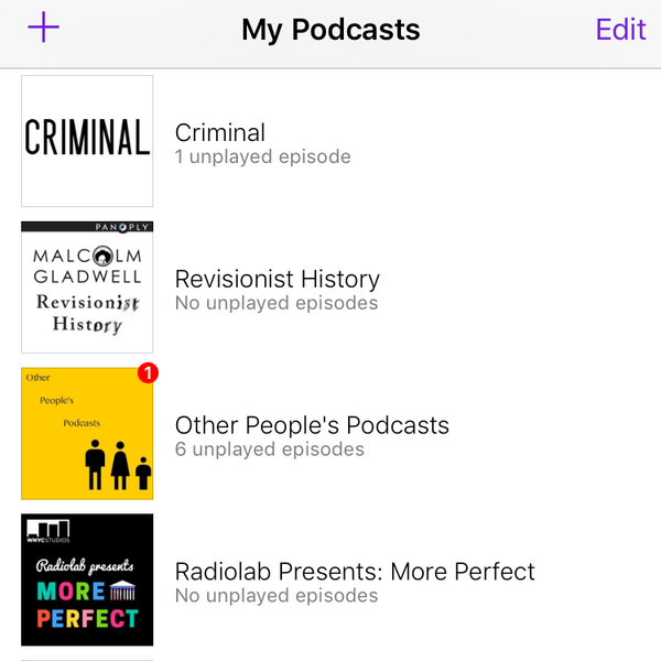 my podcasts