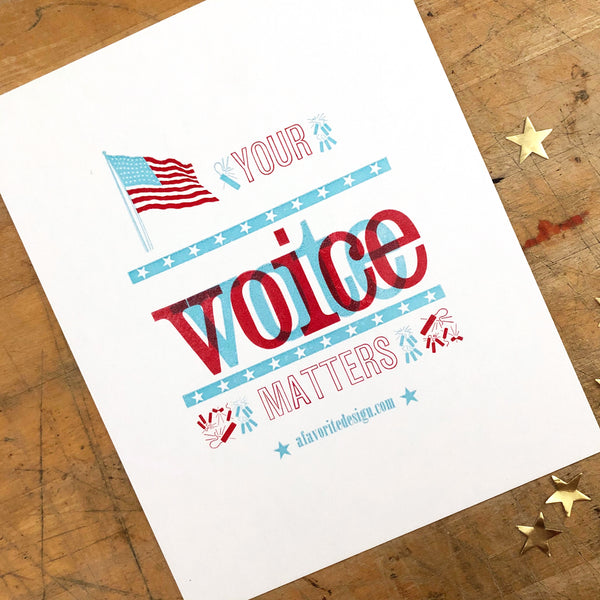 voice - vote print