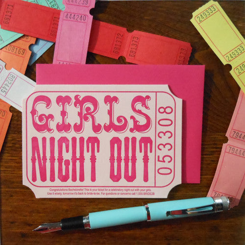 Girls Night Out Ticket A Favorite Design 