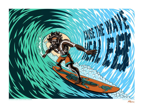 Cause The Wave: Justin Hampton Art Print - Regular Edition