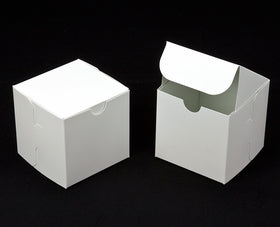 4x4x4 White w/o Window Cupcake Boxes