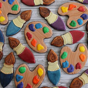 paint palette cookies