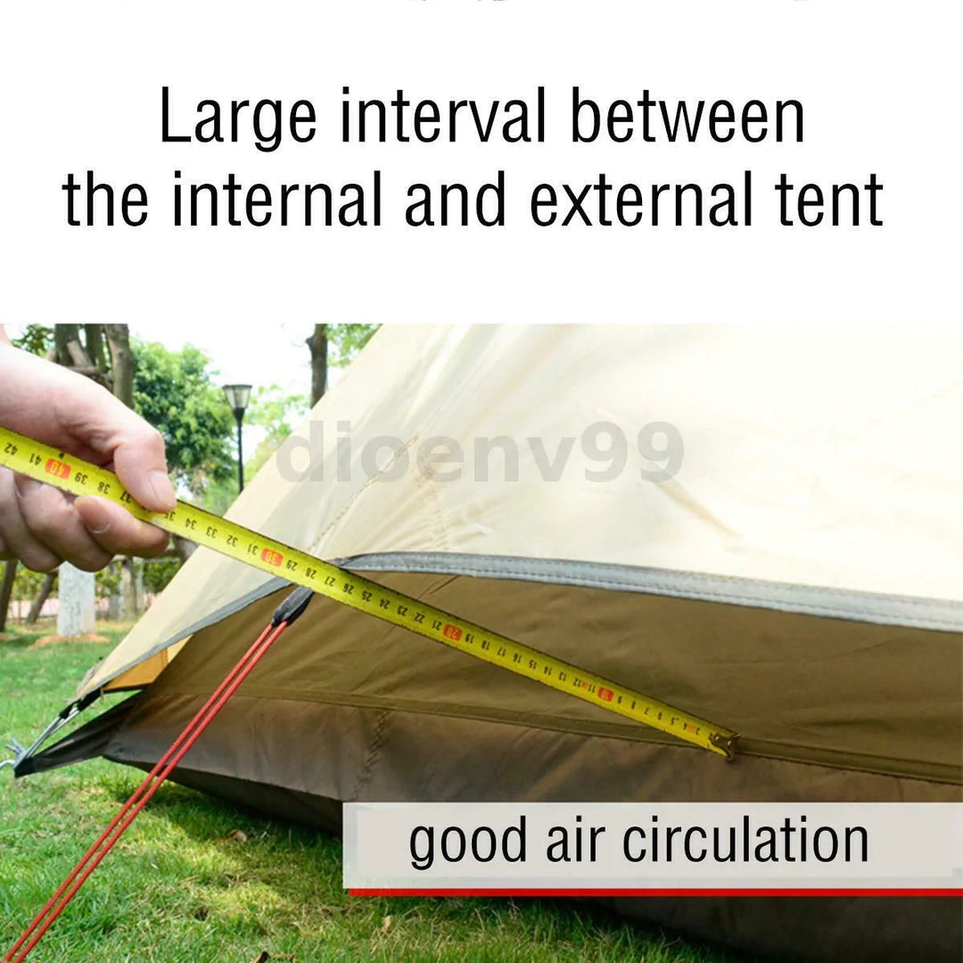 Large Family Camping Tent Tents Portable Outdoor Hiking Beach 3-4Person Shelter