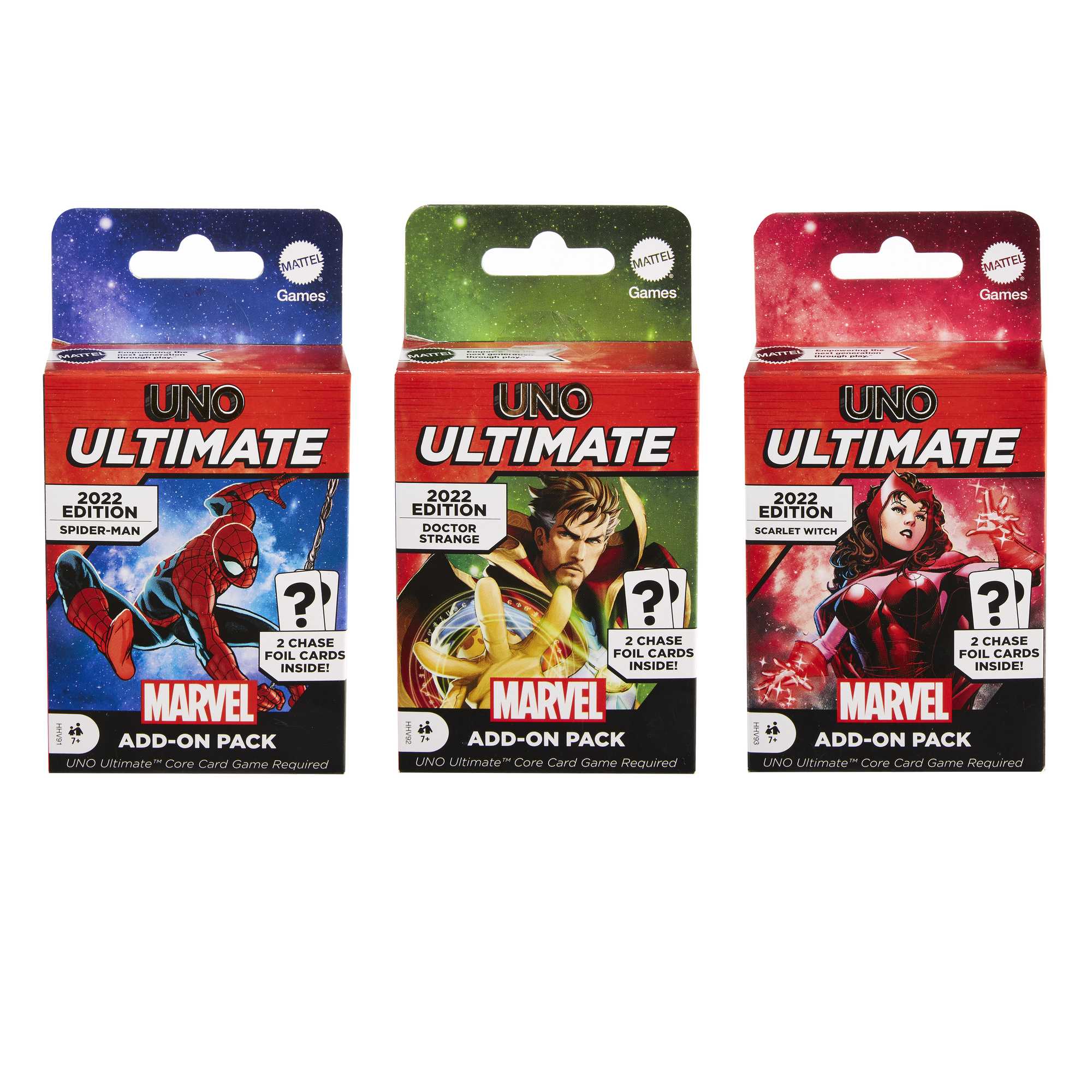 UNO Ultimate Marvel AddOn Packs Mattel