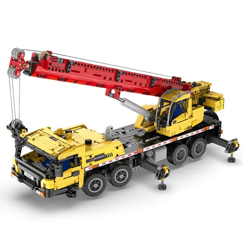 MOC Motorized Large Tech Mobile Crane Truck Bricks Toys