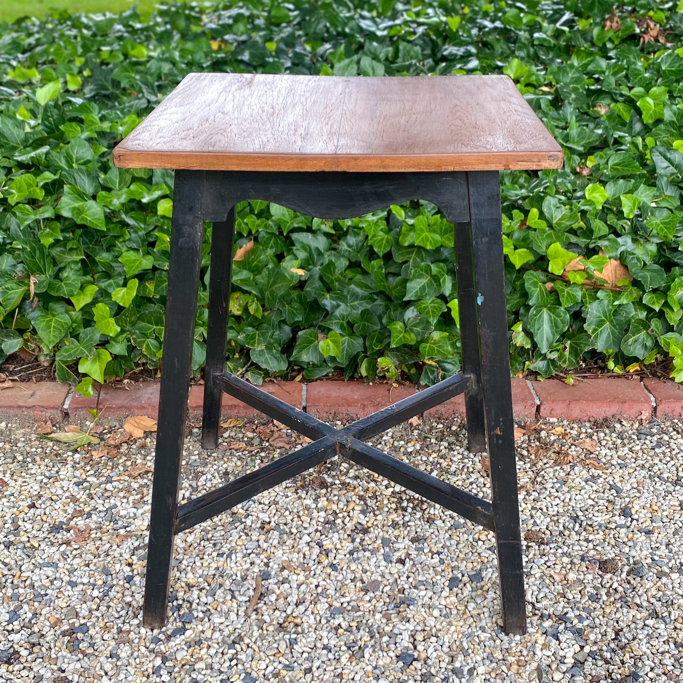 little wooden garden table