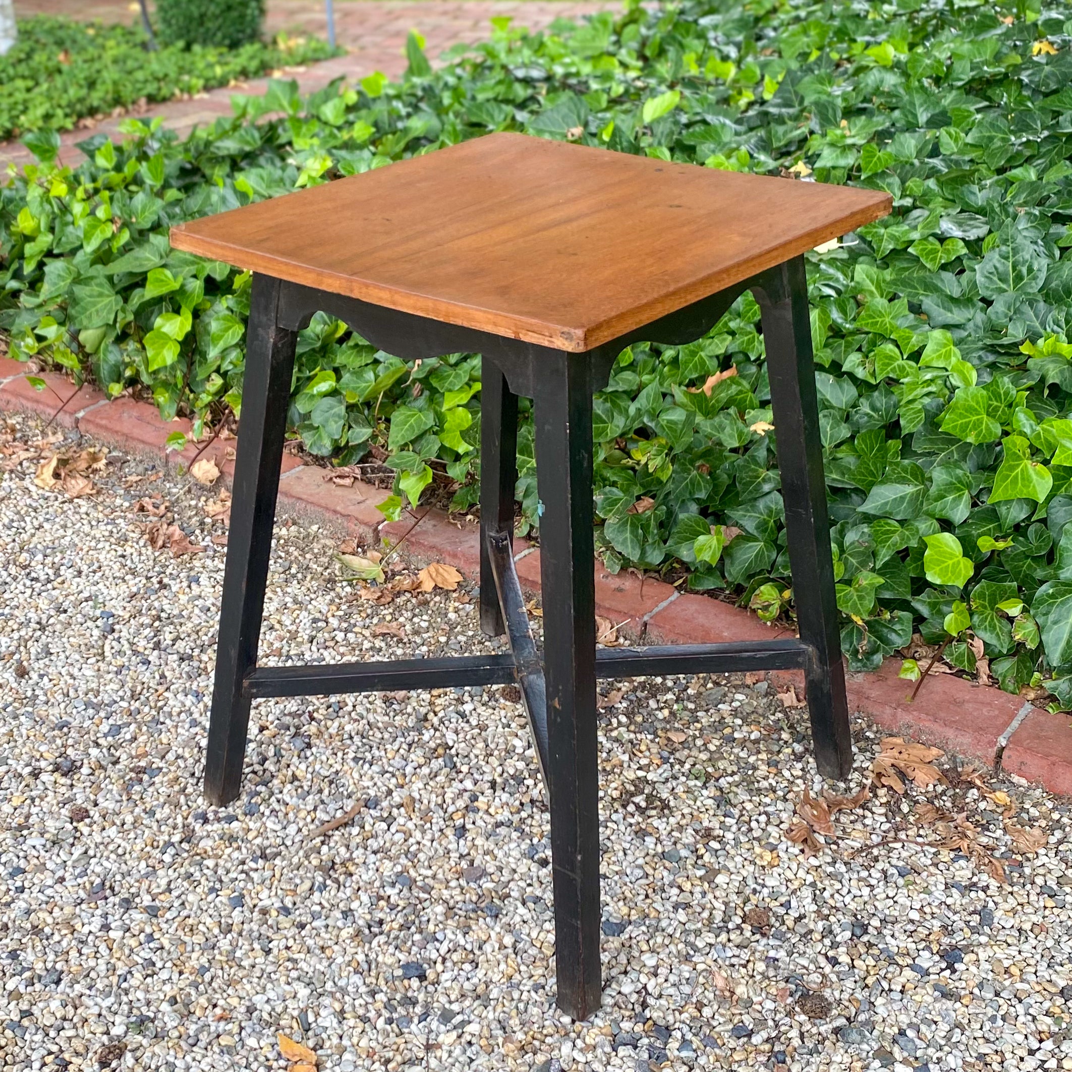 little wooden garden table