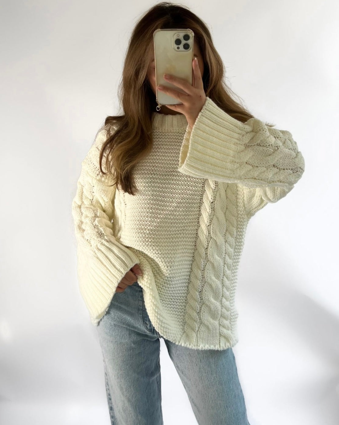 Knitted Sweater White
