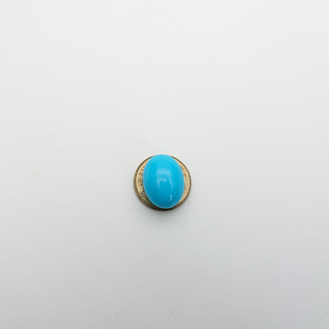 Turquoise 11.18ct on a 5cent coin