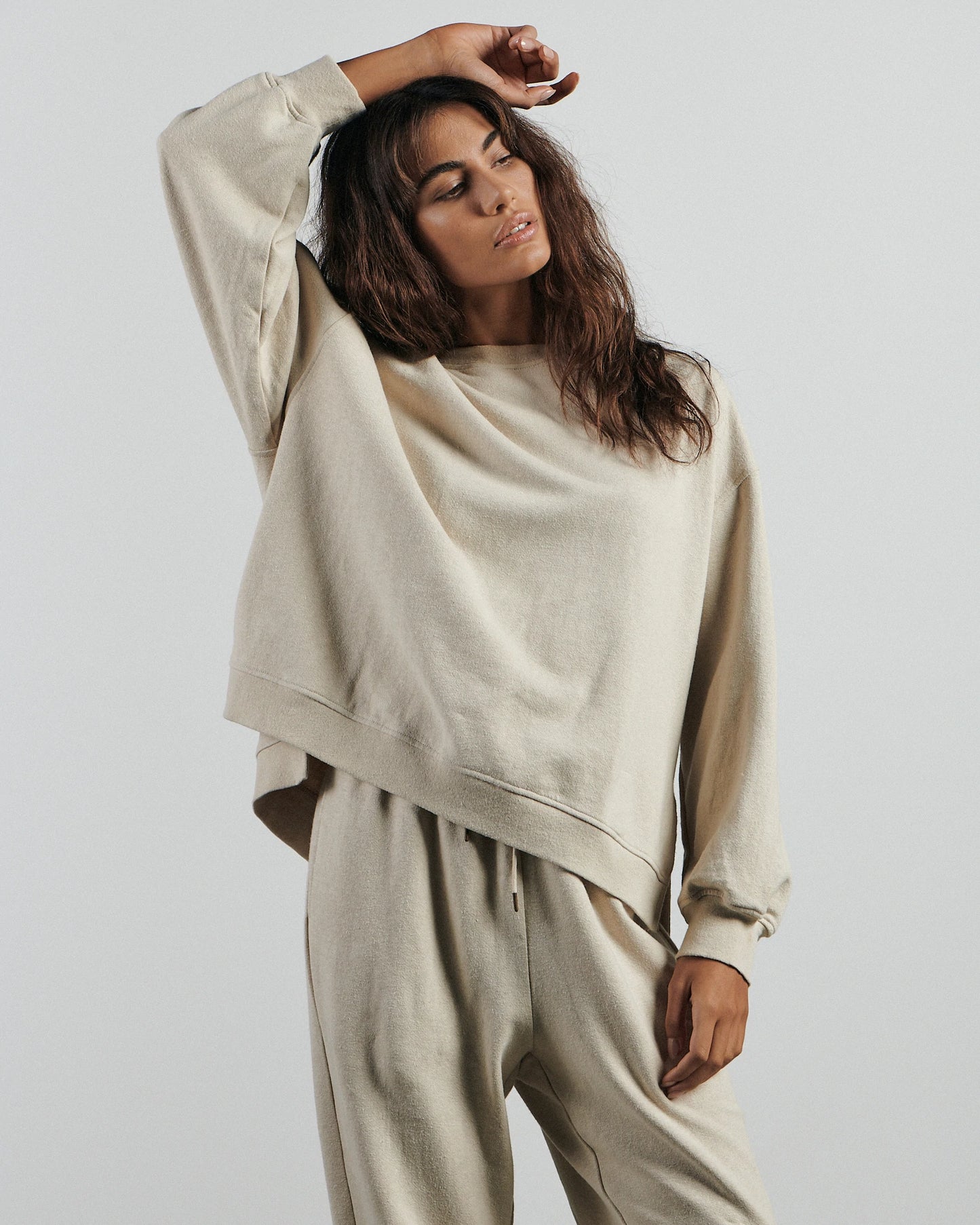 The Crew Neck Sweater - Wheat