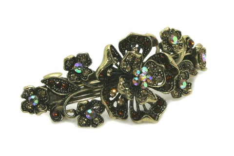 vintage floral barrette