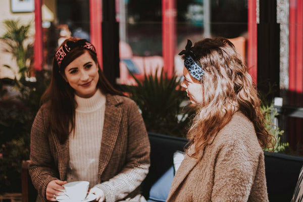 Handmade leopard and stripe fabric knot headband-fashion headbands-Tegen Accessories