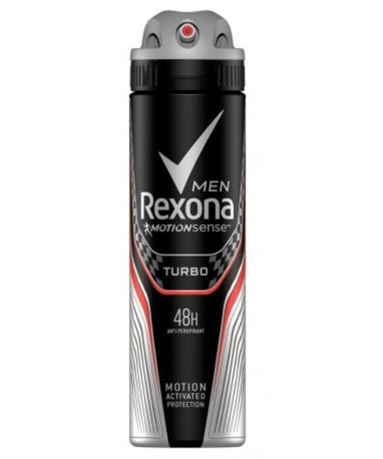 output Gemarkeerd overschot Rexona Men 48h Turbo Deodorant with Motion Activated Protection 150ml –  Nassau Health & Beauty