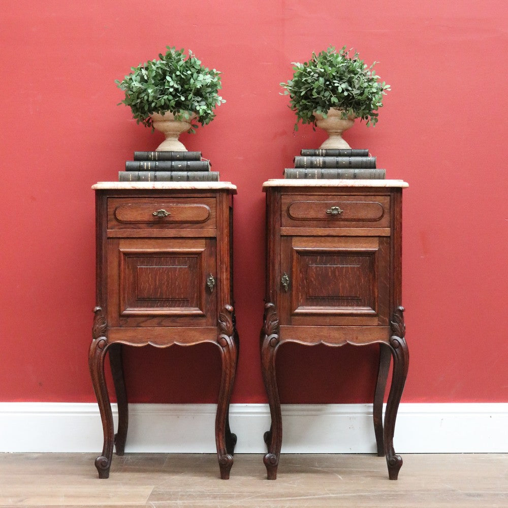 antique marble top lamp table