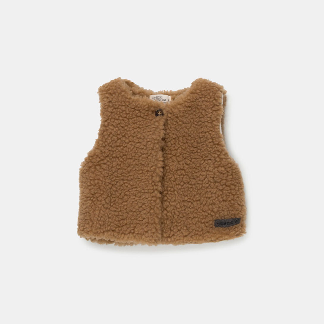 my little cozmo / Faux shearling baby vest / UNIQUE / ベスト