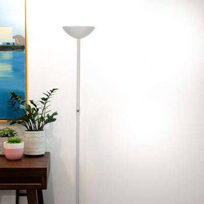 Brightech SkyLite LED High Lumen Uplight Torchiere Floor Lamp, White (Used)