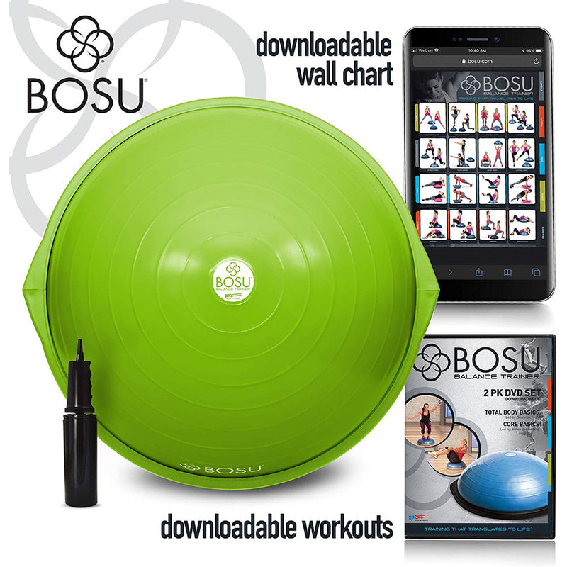 Bosu 72-10850 Home Gym The Original Balance Trainer 26 in Diameter, Lime Green