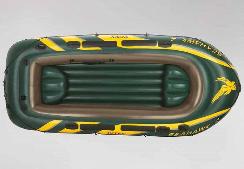 Intex Seahawk 4 Inflatable 4 Person Boat Raft Set with Oars & Air Pump (5 Pack)