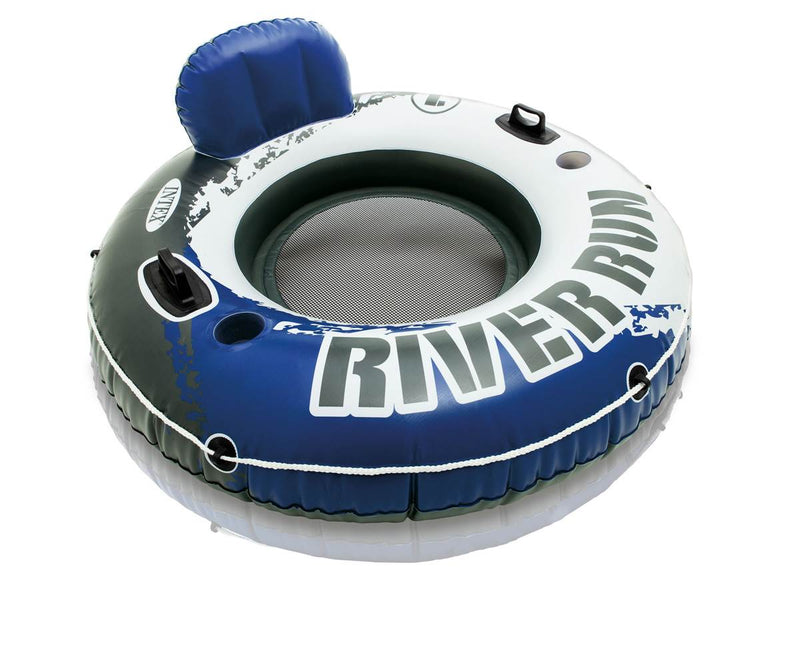 Intex River Run 1 Person Floating Tube (6 Pack) & River Run Lounge (4 Pack)