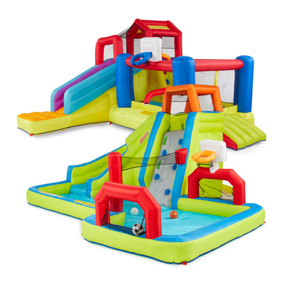 Banzai 2 in 1 Ultimate Aqua Sports Water Park and Climb 'N Bounce (For Parts)