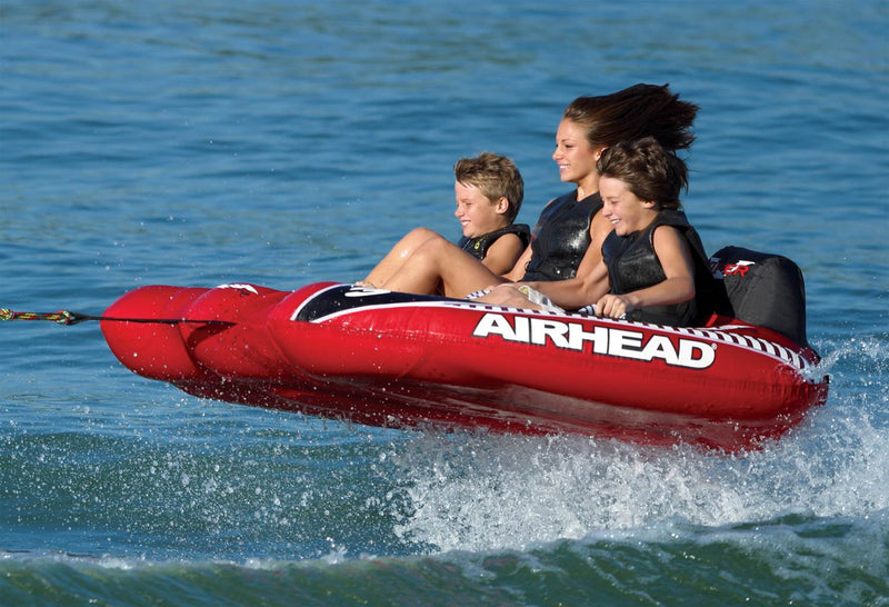 AIRHEAD AHVI-F3 Viper 3 Triple Rider Cockpit Inflatable Towable Lake Water Tube