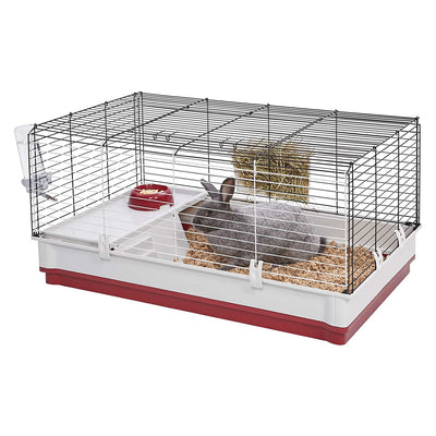 MidWest Homes for Pets 158 Wabbitat Deluxe Metal Wire Pet Rabbit Habitat Cage