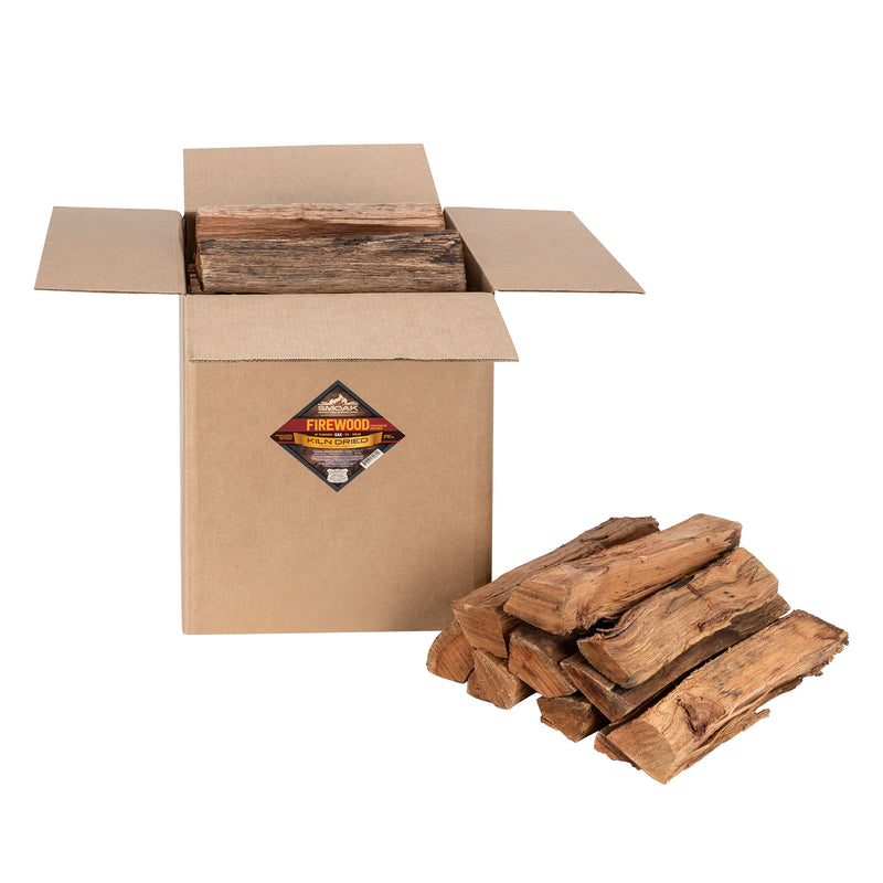 Smoak Firewood 16 Inch Logs Kiln Dried Premium Oak Firewood with Firestarter