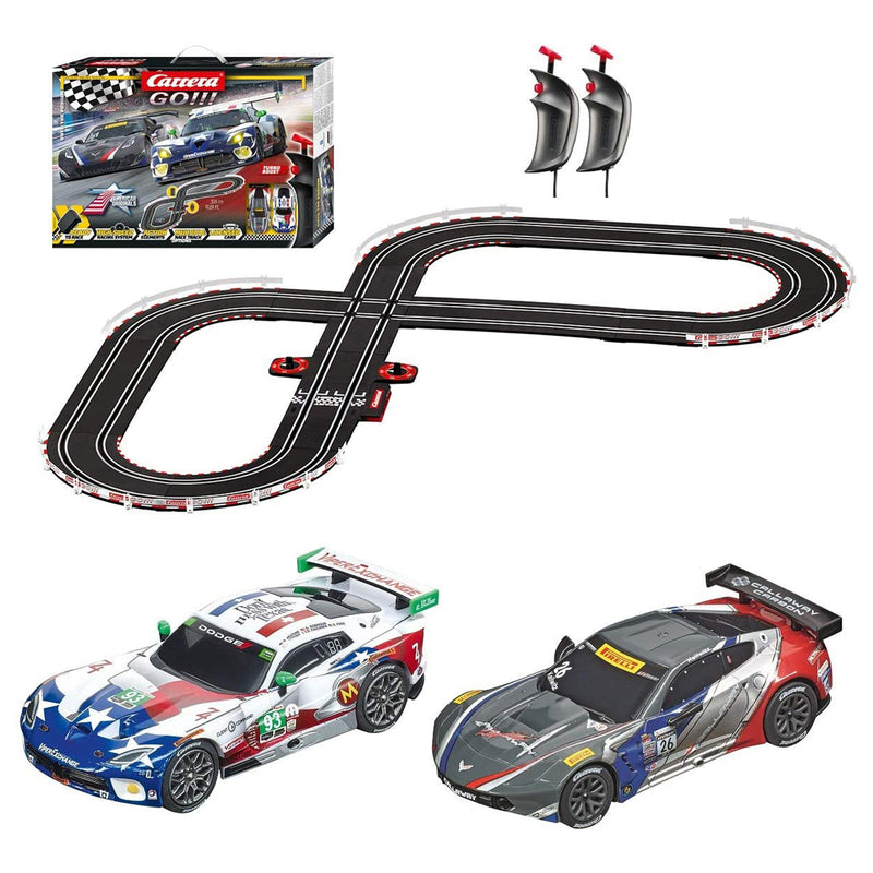 Carrera GO!!! Onto the Podium 11.81 Foot Electric Powered Slot Car Racetrack Set
