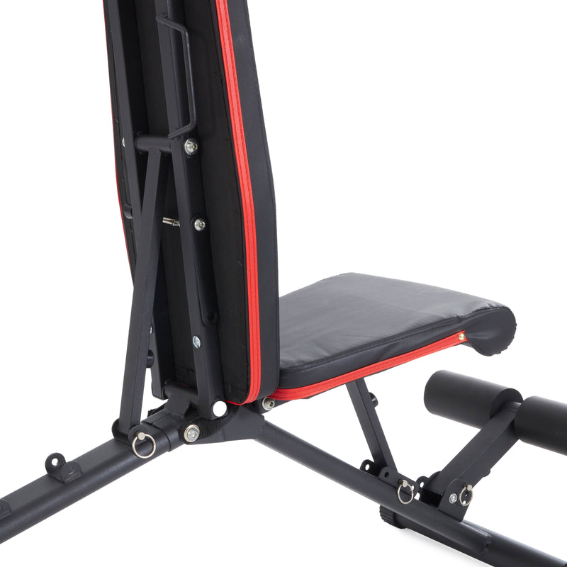 HolaHatha Adjustable Upright Incline Workout Weight Strength Training Bench