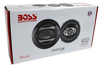 2) NEW BOSS AUDIO P65.4C 6.5" 4-Way 400W Car Coaxial Speakers Stereo P654C