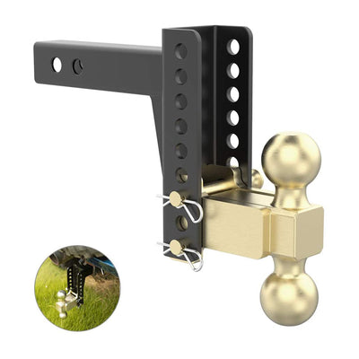 Fieryred Adjustable Trailer Hitch Ball Mount, 6 Inch , 10,000lb Capacity (Used)
