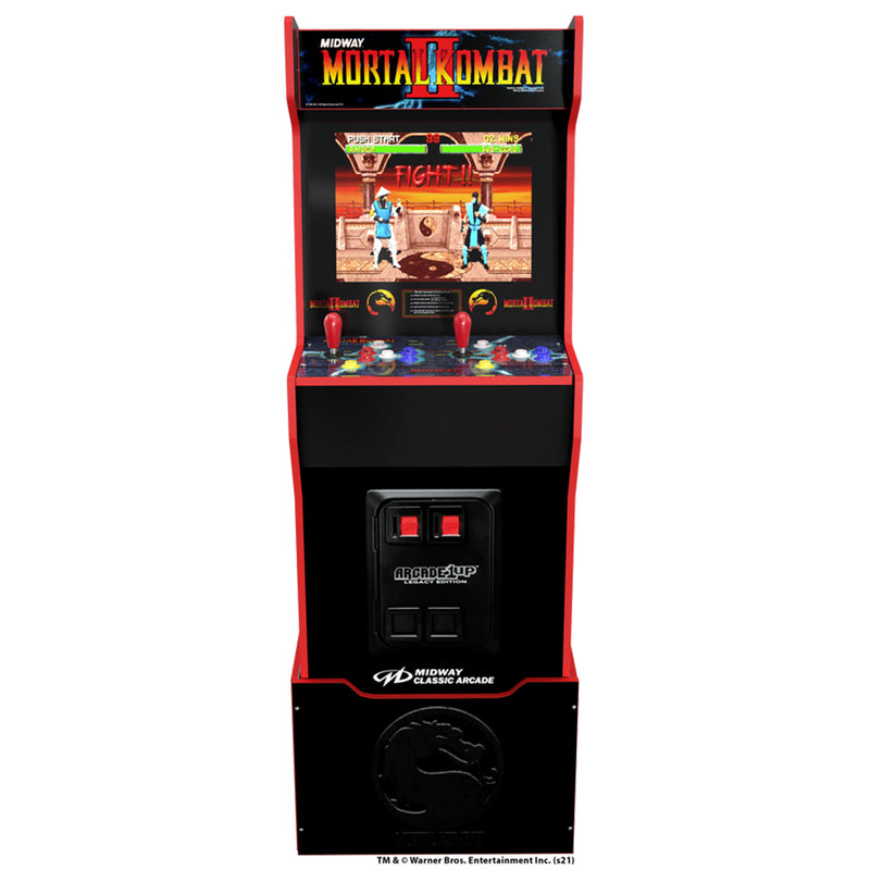 Arcade1Up Midway Legacy Mortal Kombat Arcade Cabinet & Padded Stool, 2 Pack