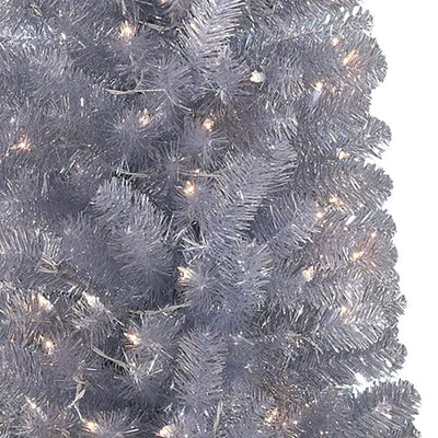 Treetopia Shimmering Silver 7 Foot Artificial Christmas Tree (For Parts)