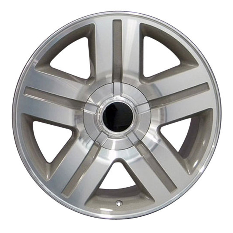OE Wheels CV84 20 x 8.5 Inch Silver Machined Face Wheel Rim for Chevy Silverado