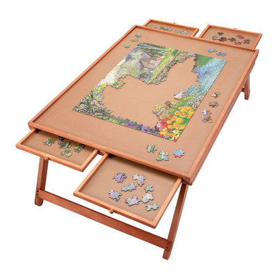 Bits and Pieces Jumbo 1500 Pc Jigsaw Puzzle Plateau Lounger, 25.5x34.5" Surface